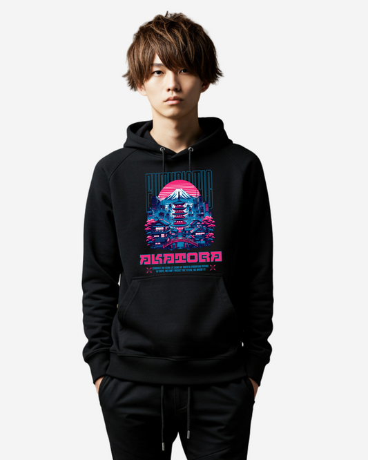 Futuristic Mt Fuji Oversized Hoodie