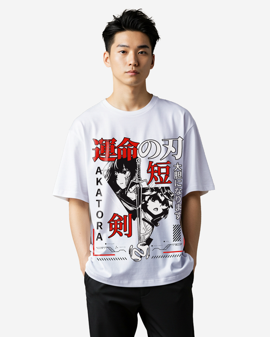 Blades of Fate - Japanese Manga Anime Oversized T-Shirt