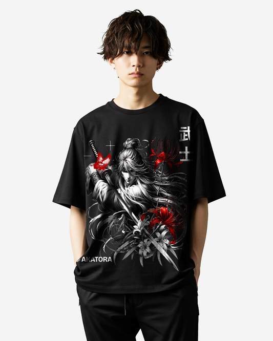 Long Haired Samurai Oversized T-Shirt