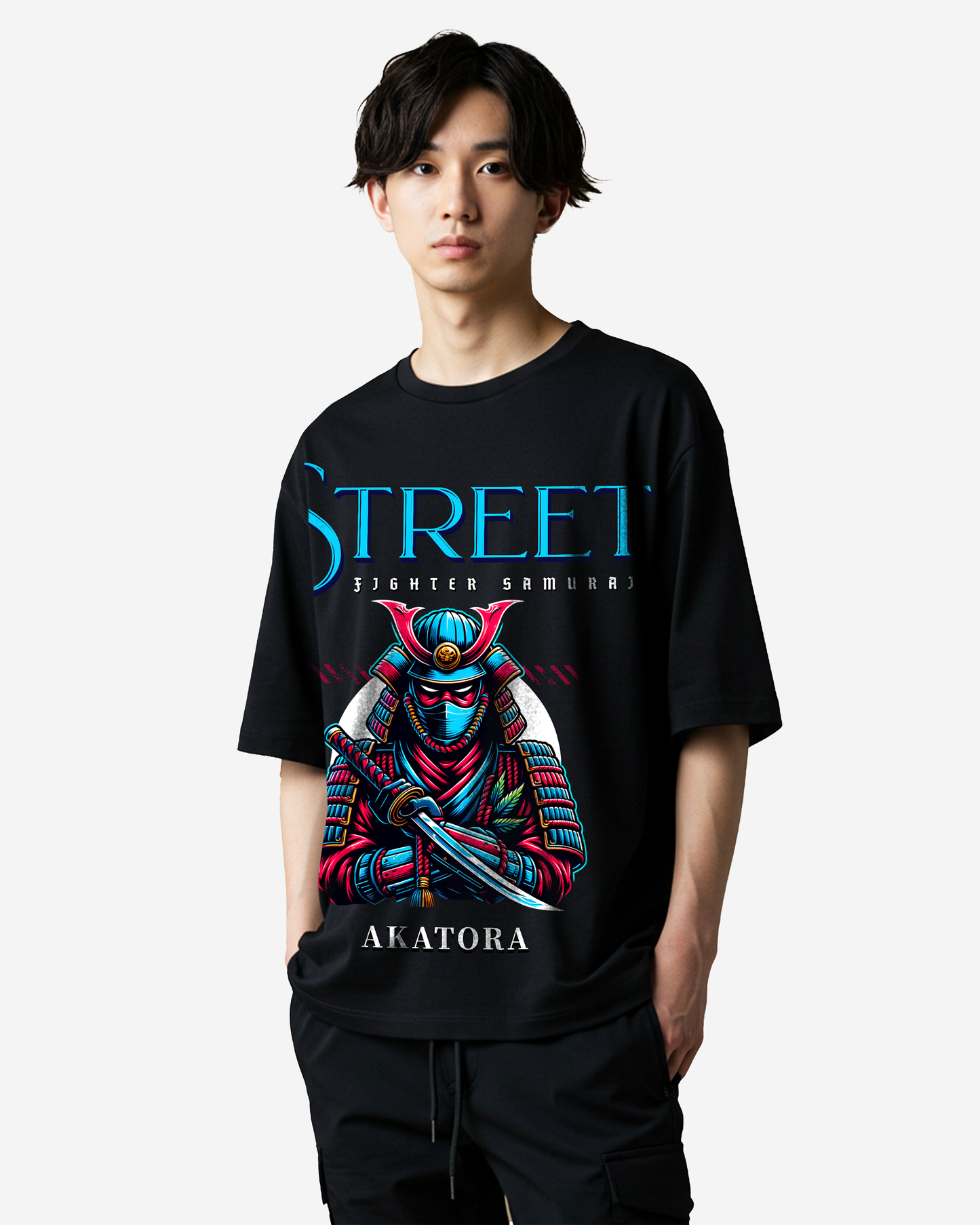 Samurai Street Warrior Oversized T-Shirt