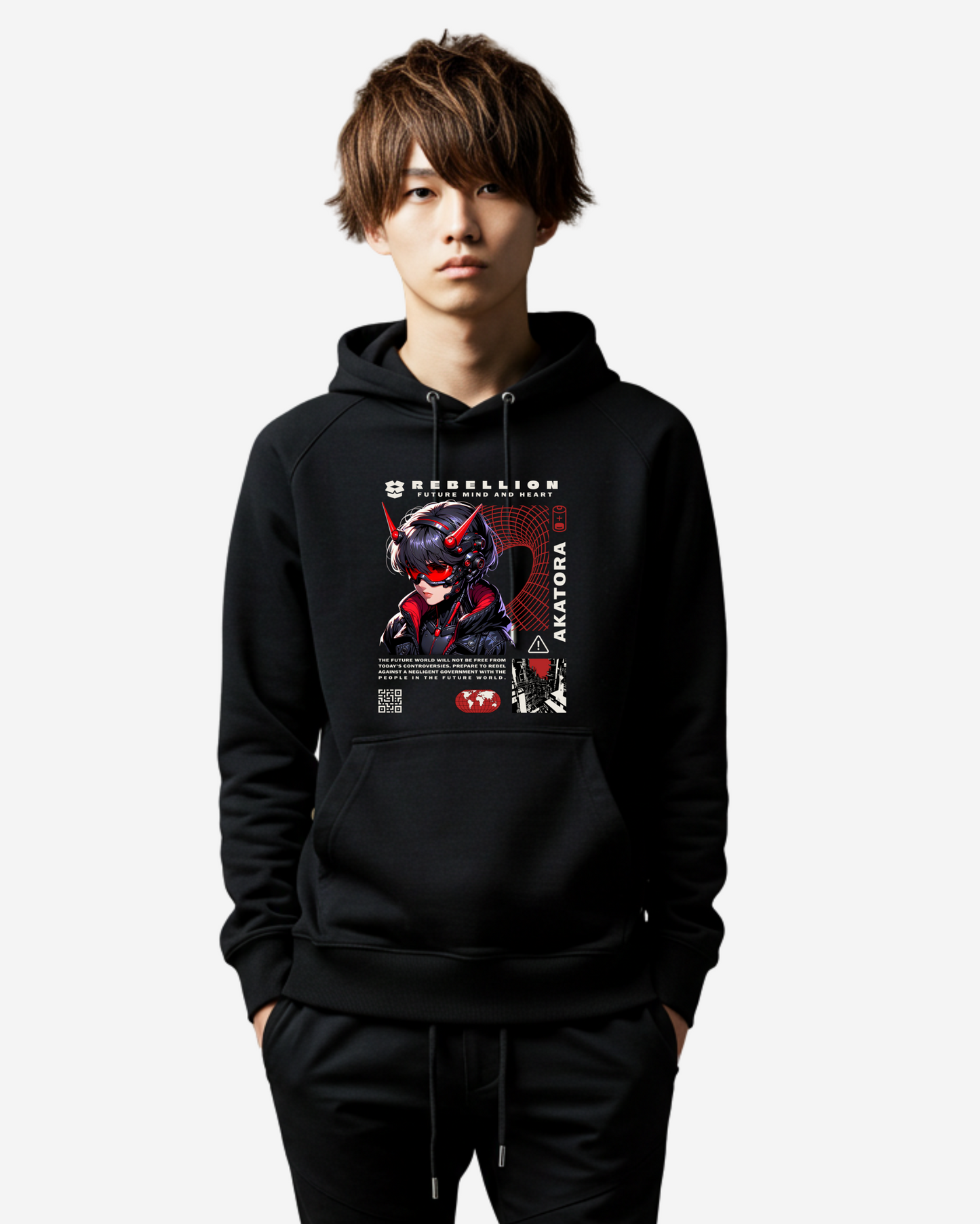 Manga Graphic Oversized Hoodie