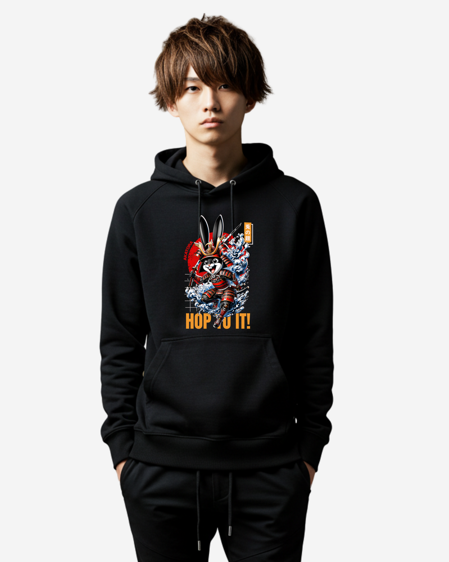 Rabbit Samurai Cute Oversized Hoodie
