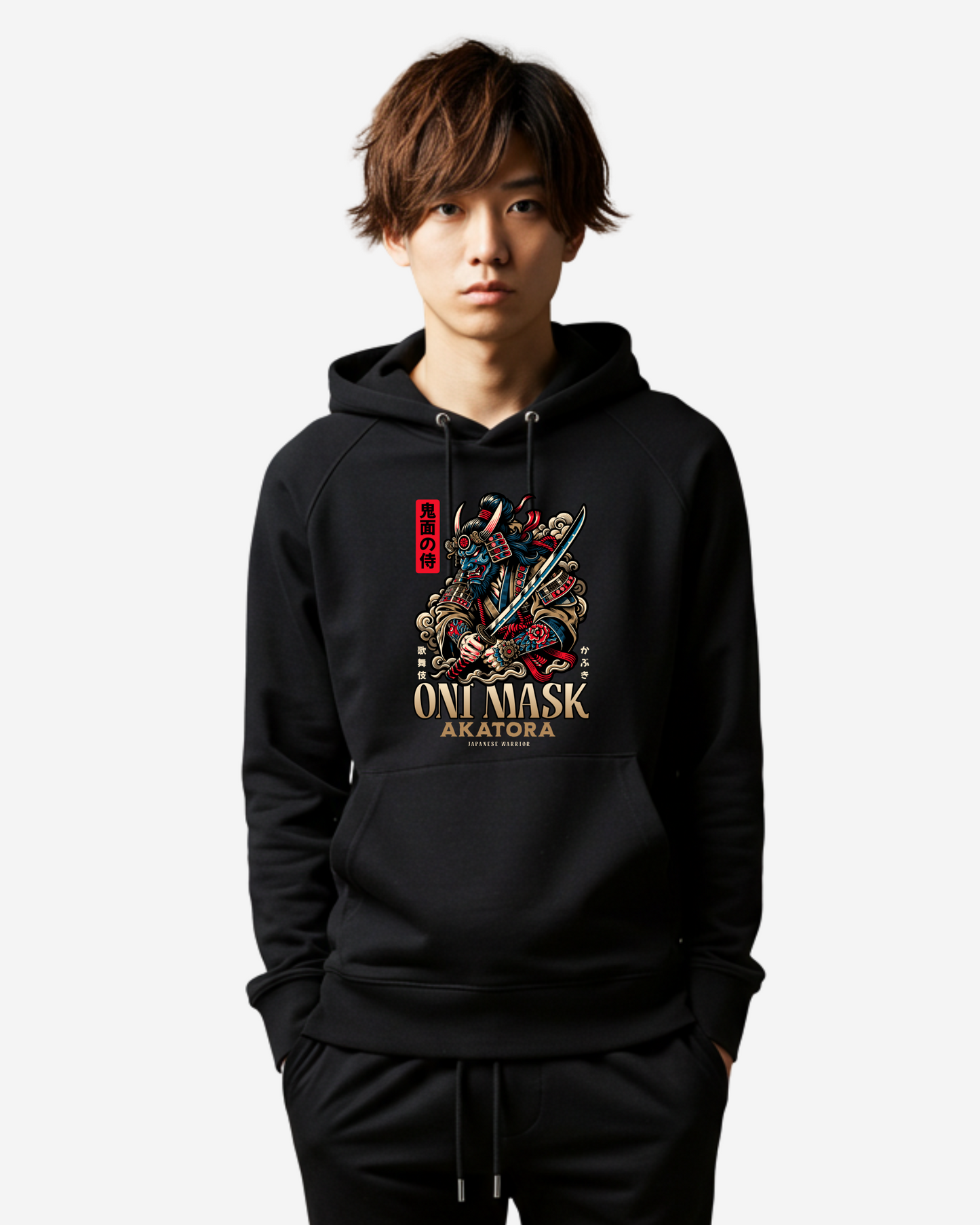 Oni Mask Oversized Hoodie