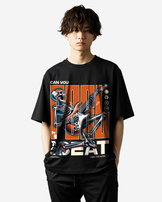 Skeleton Rocket Beat Oversized T-Shirt
