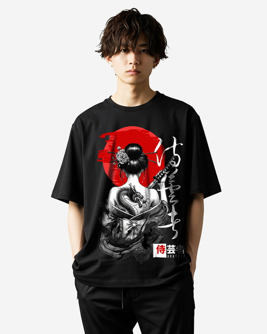 Samurai Geisha Oversized T-Shirt
