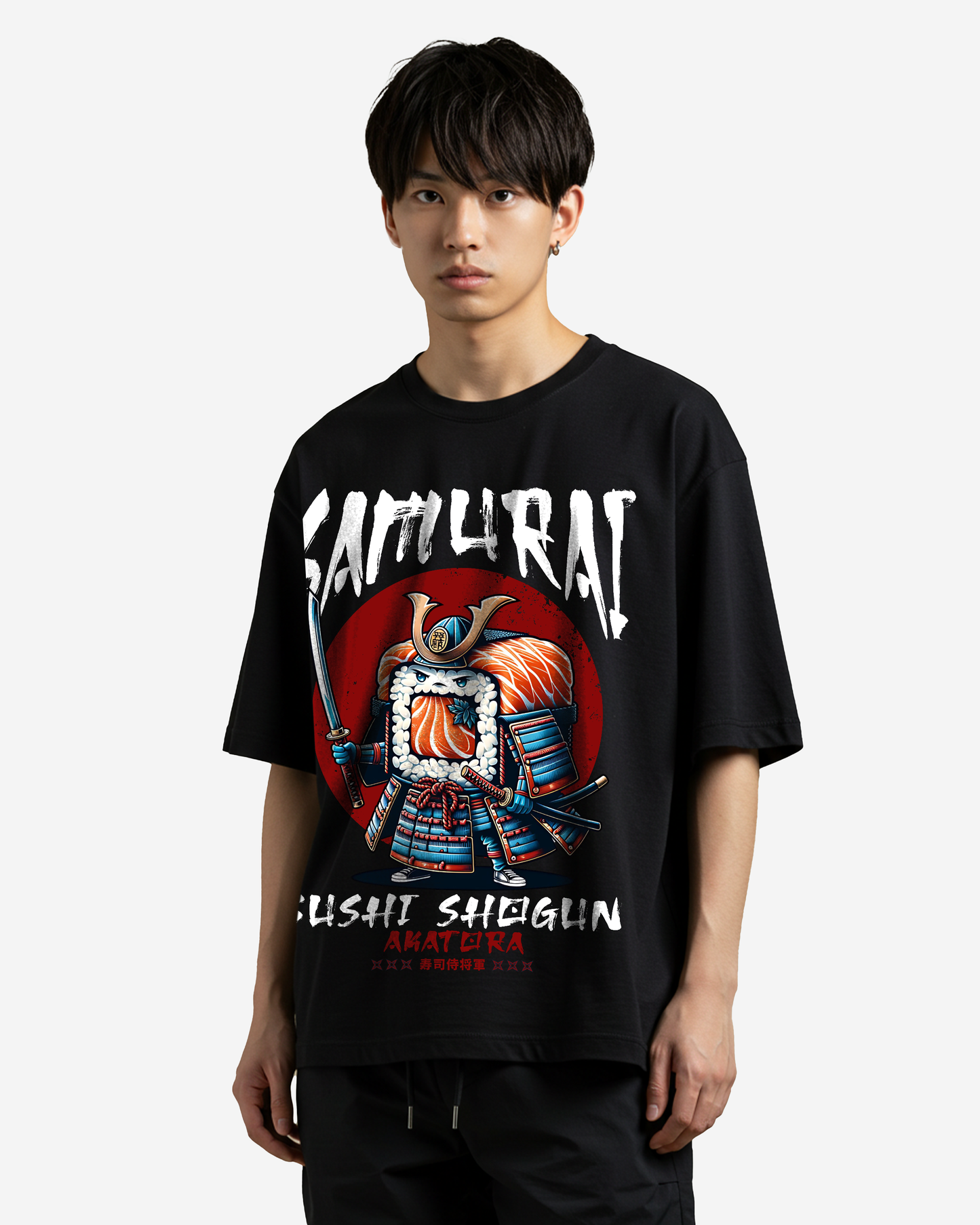 Samurai Sushi Shogun Oversized T-Shirt