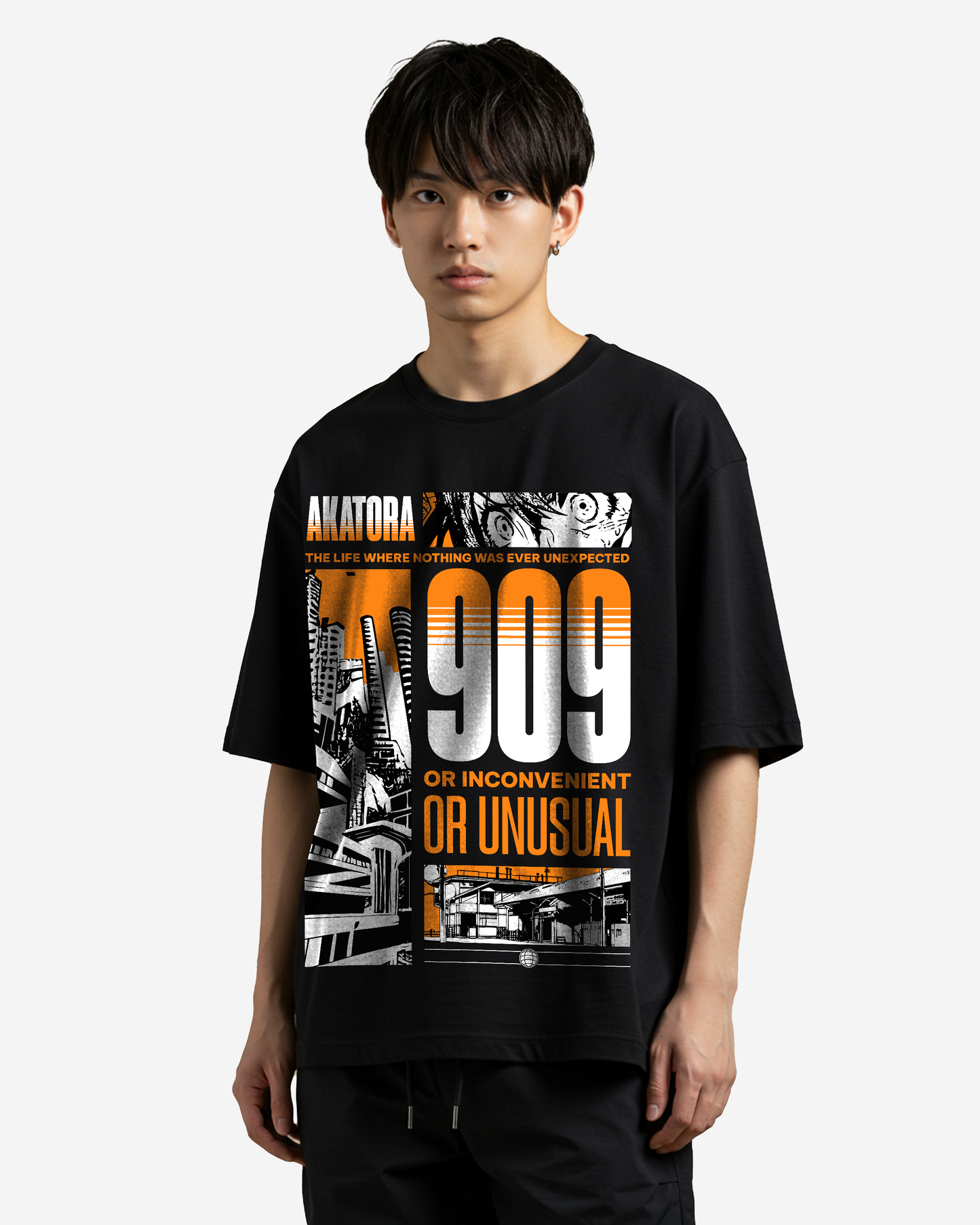 Utopia 909 Anime Streetwear Oversized T-Shirt