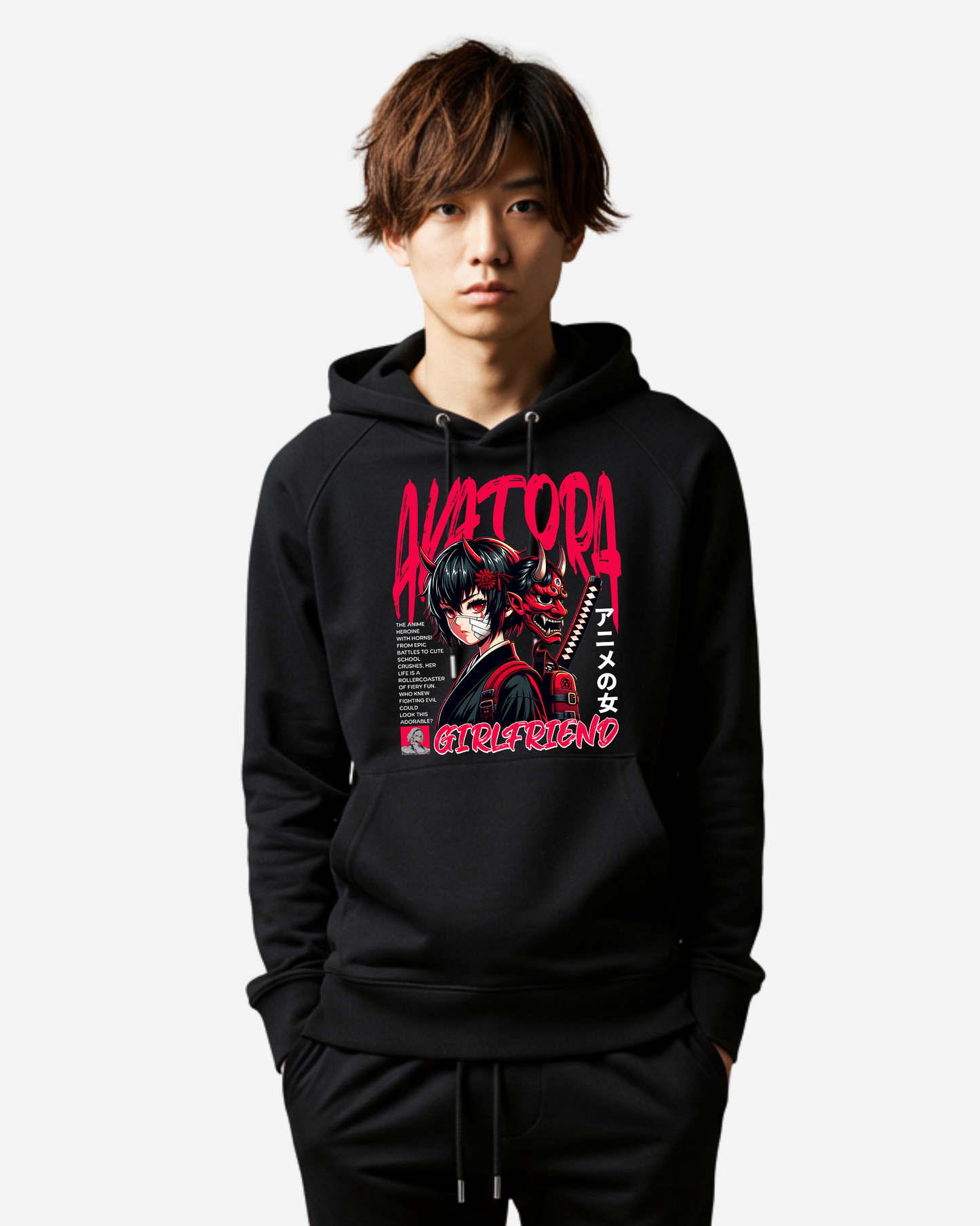 Anime Girlfriend Japan Oversized Hoodie