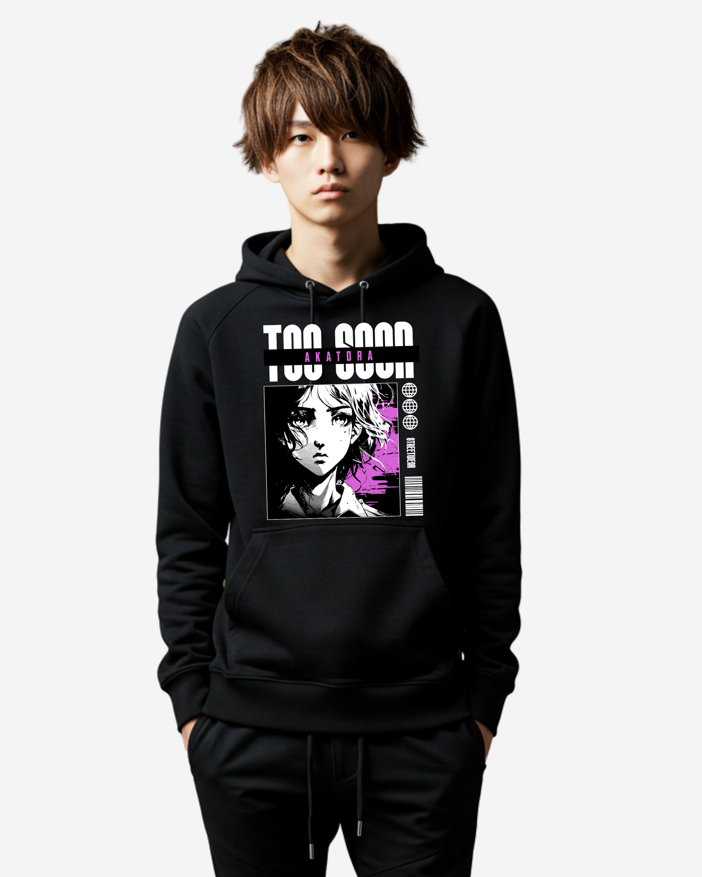 Anime Drawing Streetwear Oversized Hoodie