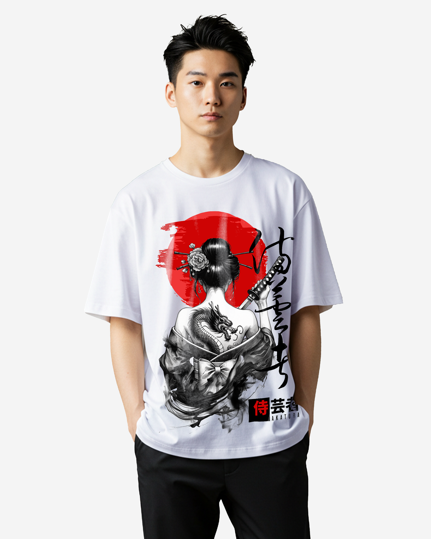 Samurai Geisha Oversized T-Shirt
