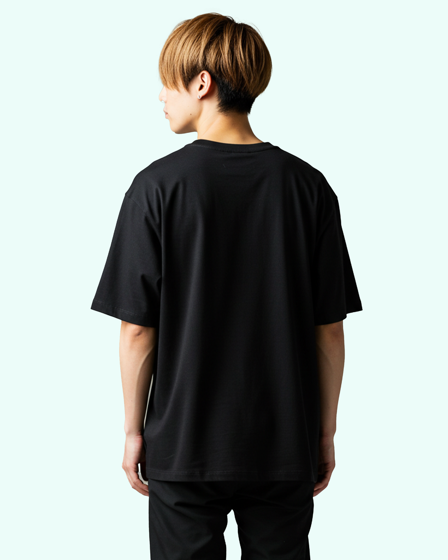 Cyborg Anime Man Oversized T-Shirt