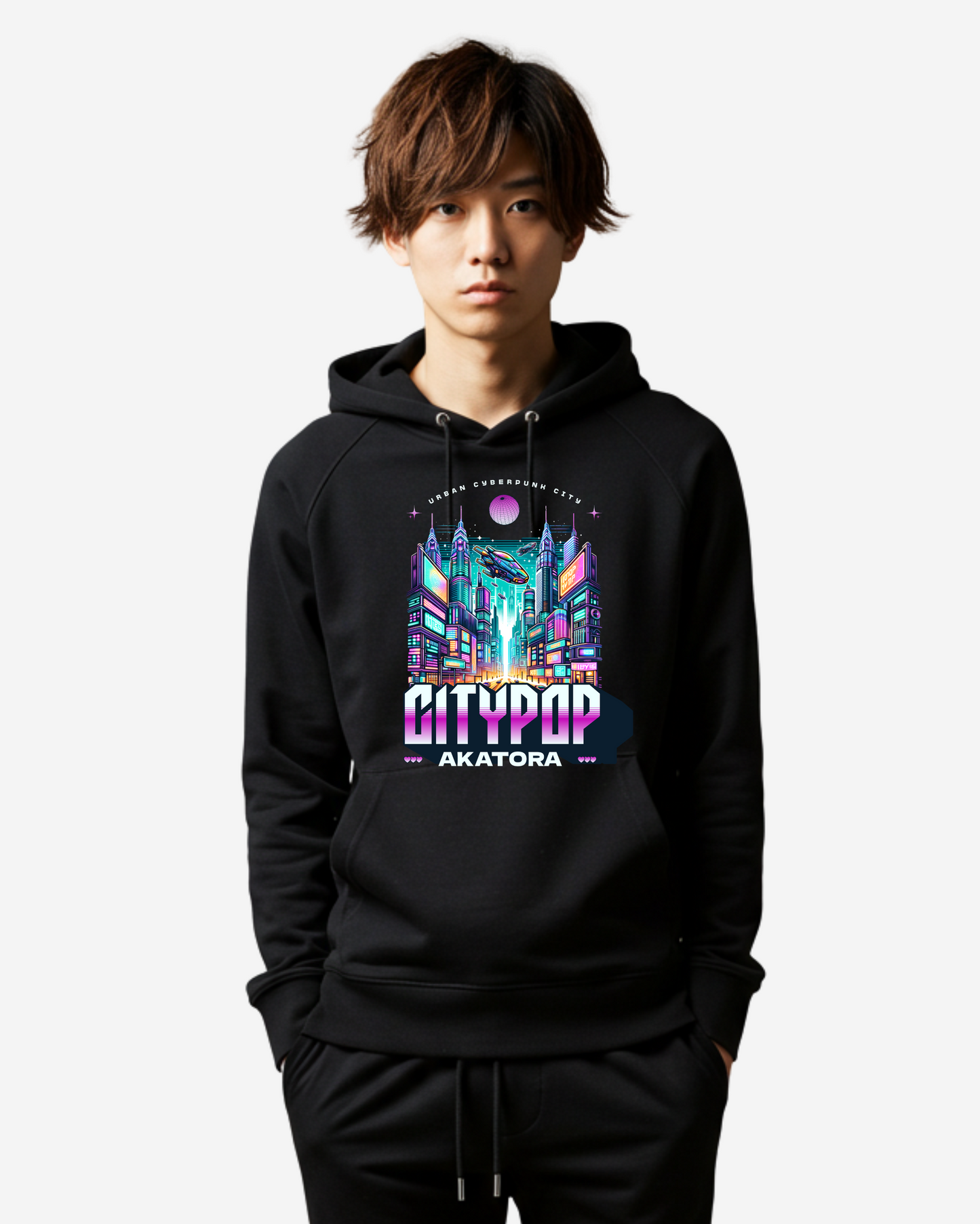 Urban Citypop T-Shirt Design Oversized Hoodie