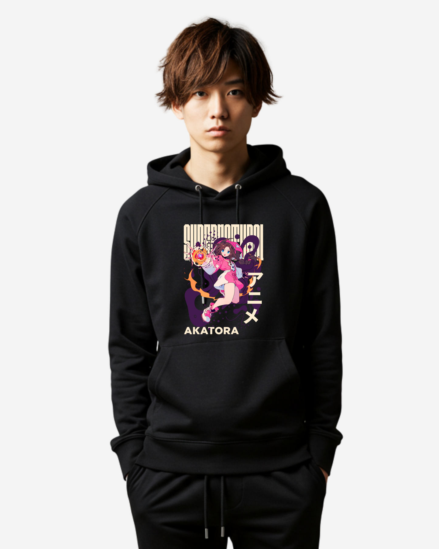 Superhero Anime Girl Oversized Hoodie