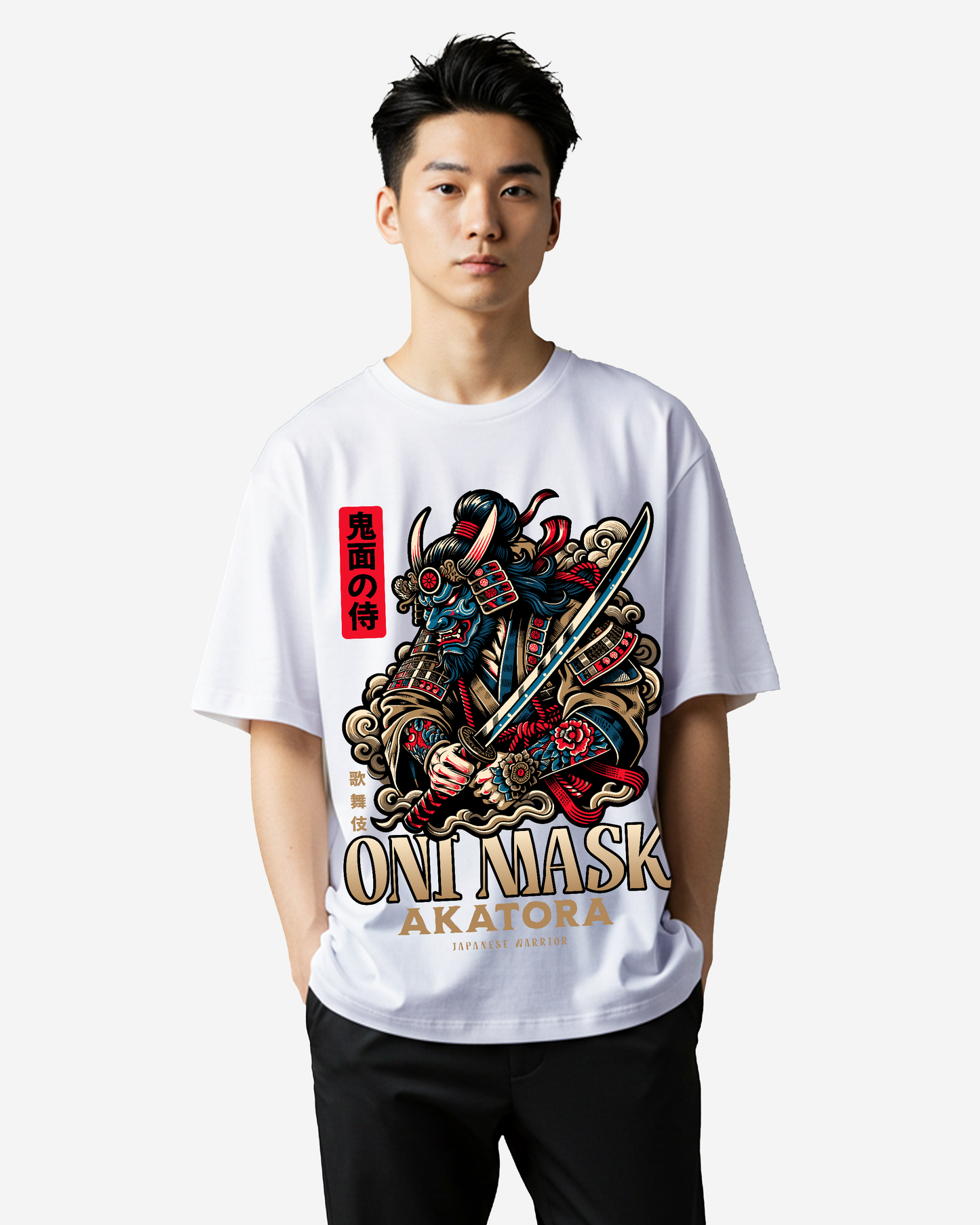 Oni Mask Oversized T-Shirt