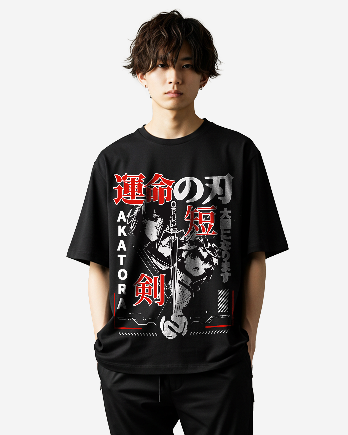 Blades of Fate - Japanese Manga Anime Oversized T-Shirt