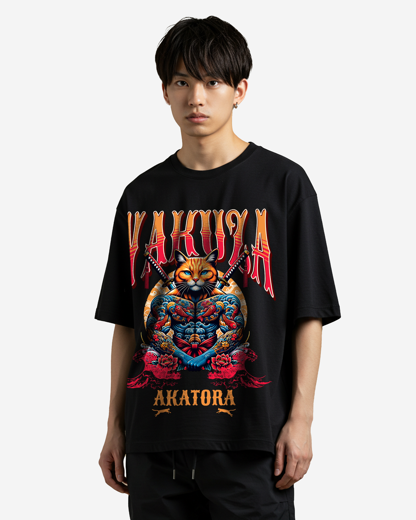 Yakuza Cat Oversized T-Shirt
