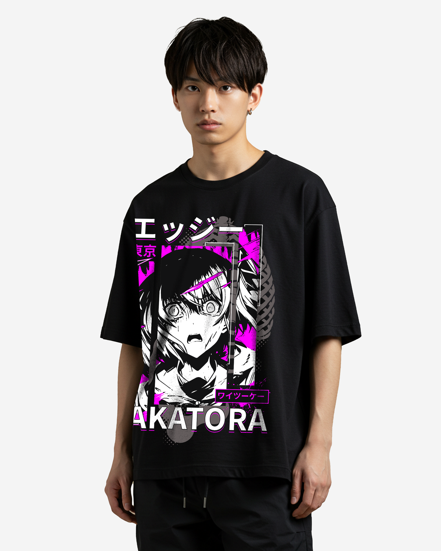 Japanese Anime - School Girl Manga Oversized T-Shirt